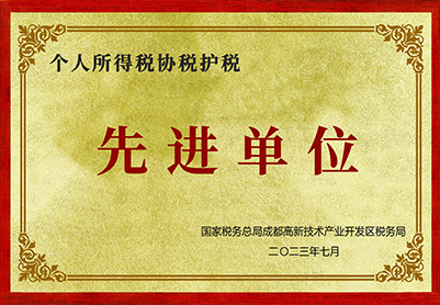 2023年個人所得稅協(xié)稅護(hù)稅先進(jìn)單位